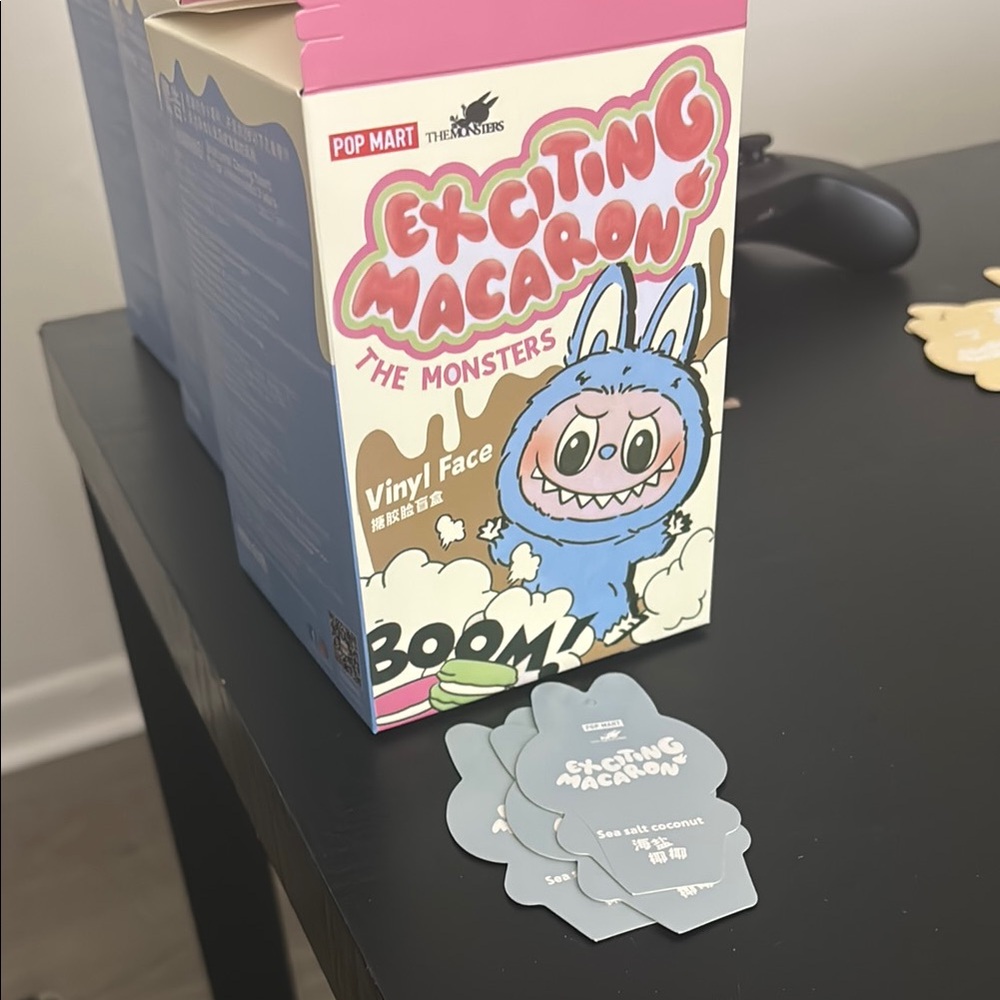 Exciting Macarons Vinyl Face Box